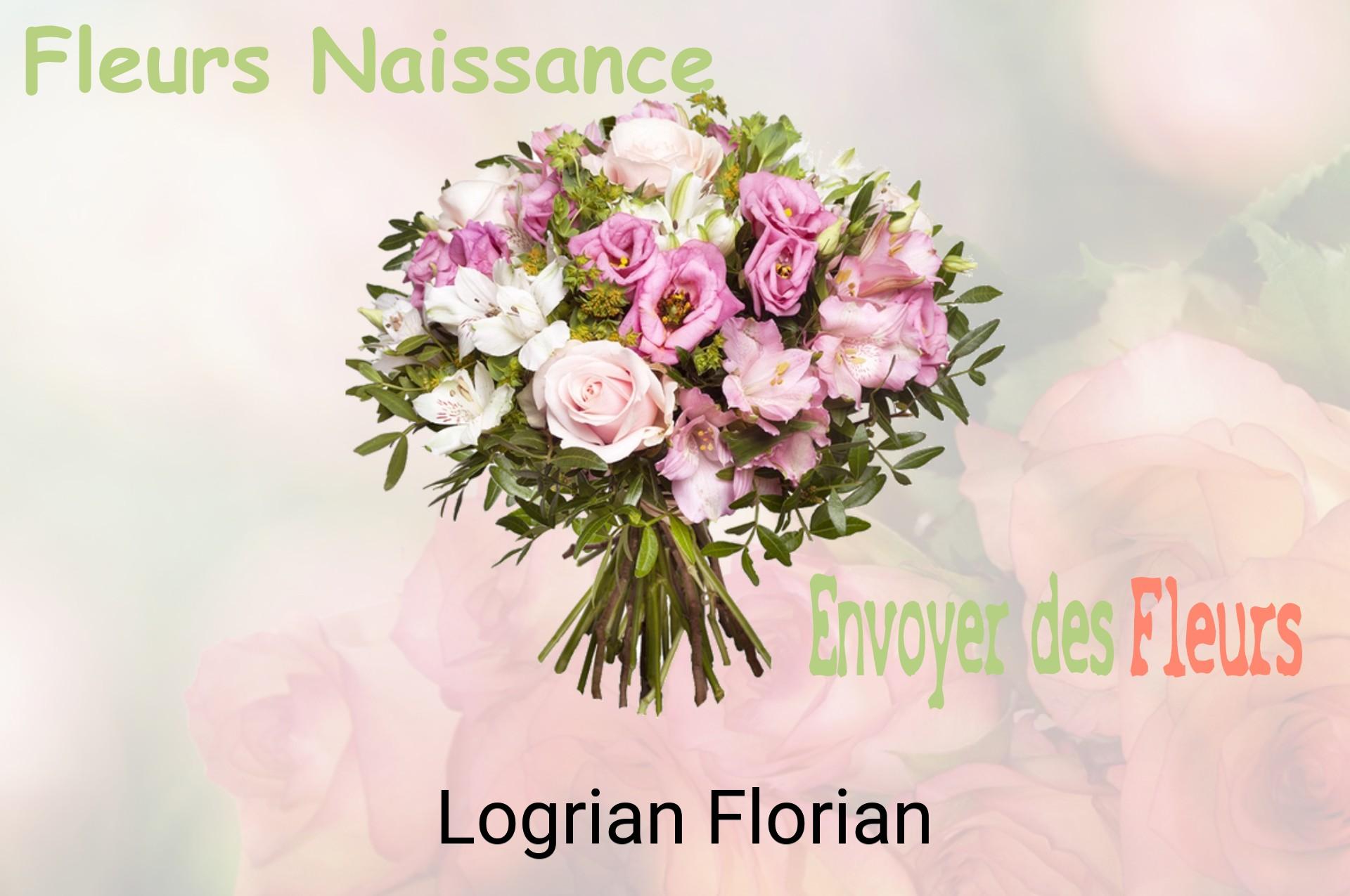 Bouquet de fleurs de naissance livré à Logrian-Florian